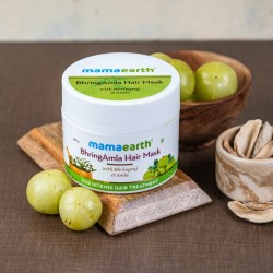 MamaEarth BhringAmla Hair Mask, 200g with Bhringraj & Amla For Intense Hair Treatment