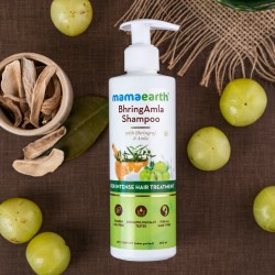 MamaEarth BringhAmla Shampoo, 250ml with Bhringraj & Amla For Intense Hair Treatment