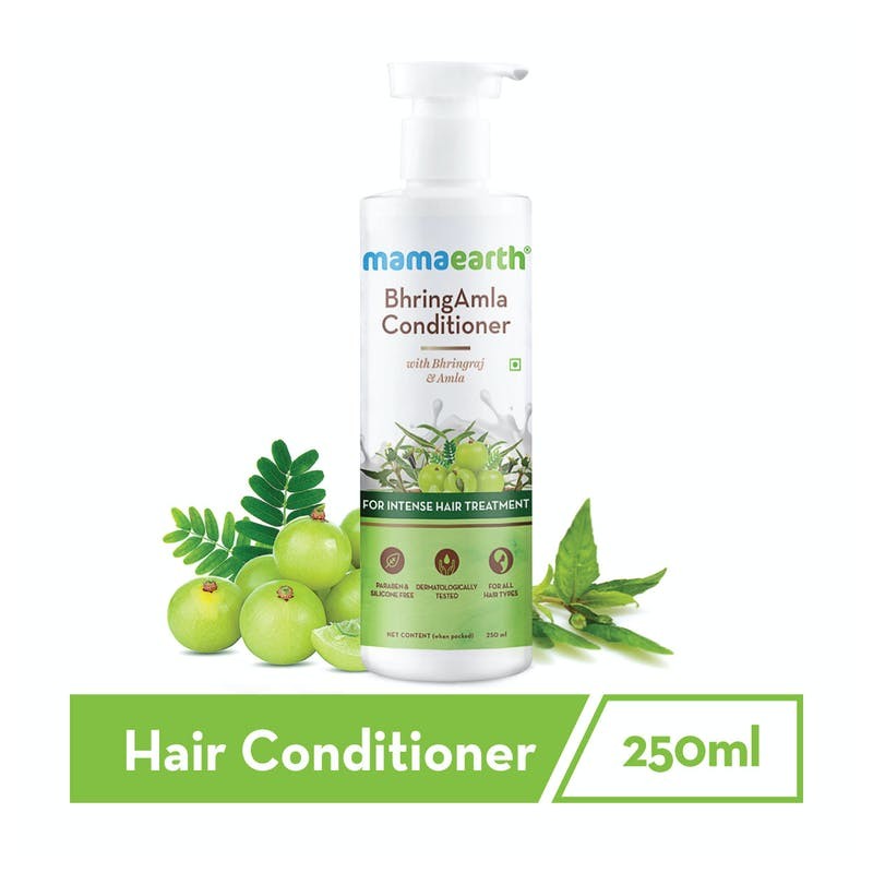 MamaEarth BhringhAmla Conditioner, 250ml with Bhringraj & Amla For Intense Hair Treatment