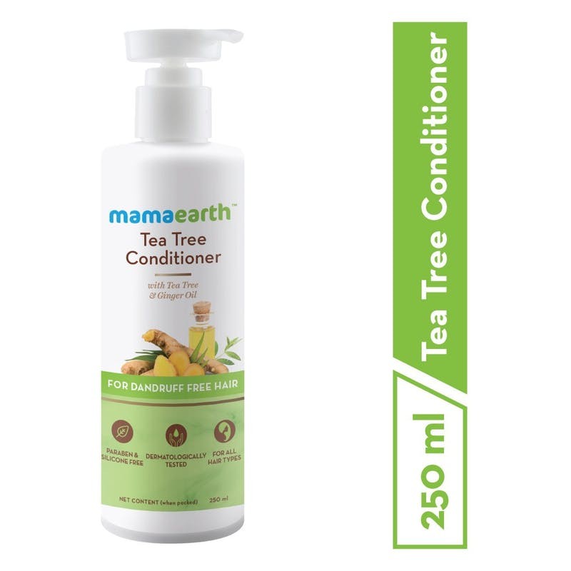 MamaEarth Tea Tree Conditioner, 250ml with Tea Tree & Ginger Oil For Dandruff Free Hair