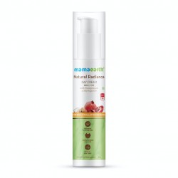 MamaEarth Natural Radiance Day Cream With Pomegranate & Moringa Oil, 50g For Sun & Pollution Defense