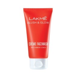 Lakme Blush & Glow Creme Face Wash, (with Strawberry Extracts) 100 Ml
