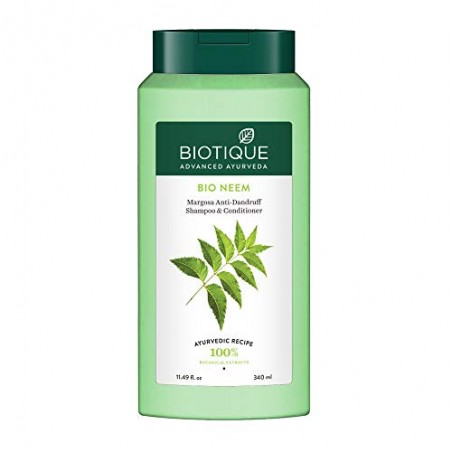 Biotique Bio Neem Margosa Anti-Dandruff Shampoo and Conditioner, 340ml