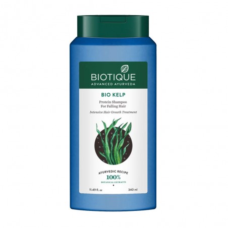 Biotique Bio Kelp Protein Shampoo For Falling Hair, 340ml, Intensive Hair Growth Treatment