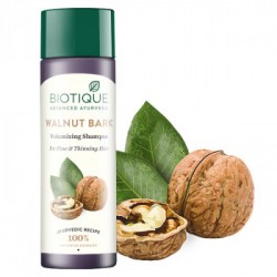 Biotique Bio Walnut Bark Volumizing Shampoo, 190ml For Fine & Thinning Hair