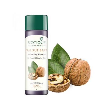 Biotique Bio Walnut Bark Volumizing Shampoo, 190ml For Fine & Thinning Hair