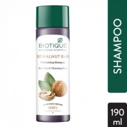 Biotique Bio Walnut Bark Volumizing Shampoo, 190ml For Fine & Thinning Hair