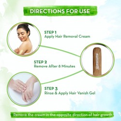 Mamaearth Ubtan Nourishing Hair Removal Kit With Turmeric & Saffron, 100g+50ml, For Hair Removal & Growth Reduction