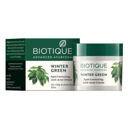 Biotique Bio Clove Face Pack 75g, Bio Neem Face Wash 150ml, Bio Winter Green Cream 15g & Bio Chlorophyll Anti Acne Gel 50g