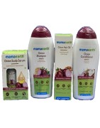Mamaearth Anti-Hair Fall Kit: Onion Shampoo & Conditioner (200ml Each), Hair Oil (150ml), Scalp Serum (50ml)