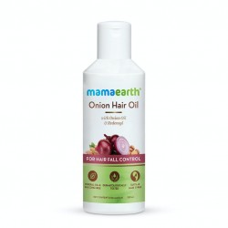 Mamaearth Anti-Hair Fall Kit: Onion Shampoo & Conditioner (200ml Each), Hair Oil (150ml), Scalp Serum (50ml)
