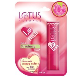 Lotus Herbals Lip Lush Tinted Strawberry Crush SPF 20 - 8Hrs Moisture