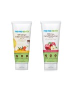 Mamaearth Anti Acne Combo: Oil Free Moisturizer (80ml) & Ultra Light Indian Sunscreen (80ml)