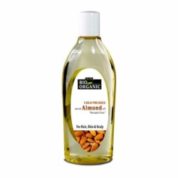 Indus Valley Bio Organic Cold Pressed Sweet Almond Oil, for Hair