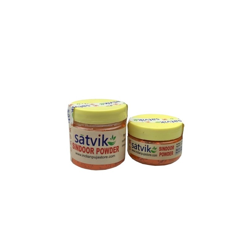 Satvik Natural Sindoor Powder (Orange), 50gm. Used by married Indian women Satvik Natural Sindoor Powder (Orange), 50gm. Used by married Indian women