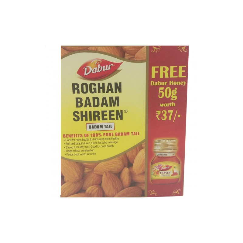 Dabur Roghan Badam Shireen Badam Tail (Almond Oil), 50ml- 100% Pure Badam Tail