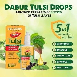 Dabur Tulsi Drops, 20ml+10ml, 100% Ayurvedic Immunity Booster