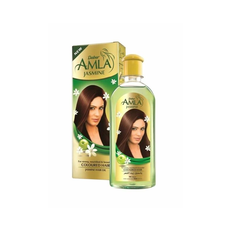 Dabur Amla Jasmine Hair Oil, 300ml- For Strong, Nourished & Beautiful Colored Hair