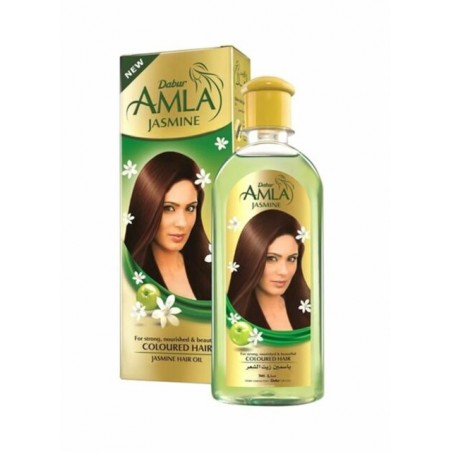 Dabur Amla Jasmine Hair Oil, 300ml- For Strong, Nourished & Beautiful Colored Hair