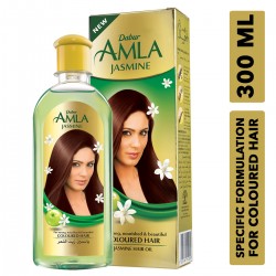 Dabur Amla Jasmine Hair Oil, 300ml- For Strong, Nourished & Beautiful Colored Hair