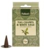 Tulasi Nag Champa & White Sage Incense Cones, Pack of 4 ( in ) 1 Pack