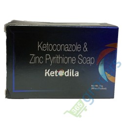 Ketodilla Keto Soap (Ketoconazole & Zinc Pyrithione Soap), Pack Of 2 (75g Each)