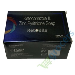 Ketodilla Keto Soap (Ketoconazole & Zinc Pyrithione Soap), Pack Of 2 (75g Each)