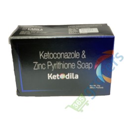 Ketodilla Keto Soap (Ketoconazole & Zinc Pyrithione Soap), Pack Of 2 (75g Each)