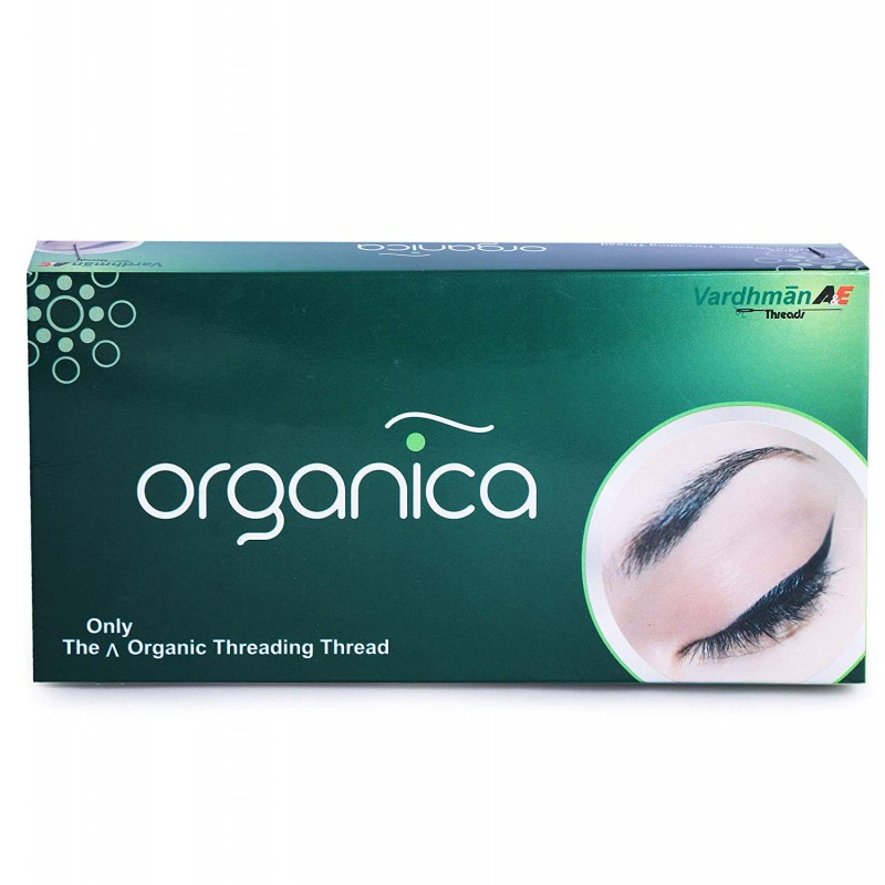 Organica Face & Eyebrow Cotton Threading, Organic Threads, Box Of  8 Spools Of 300m Each