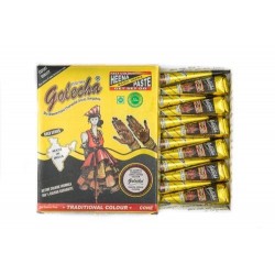 Golecha Fast Color Brown Henna Cones, Pack of 12 Pcs