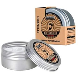 Cornells Men's Grooming Beard Cream, Woody Amber, for Healthy