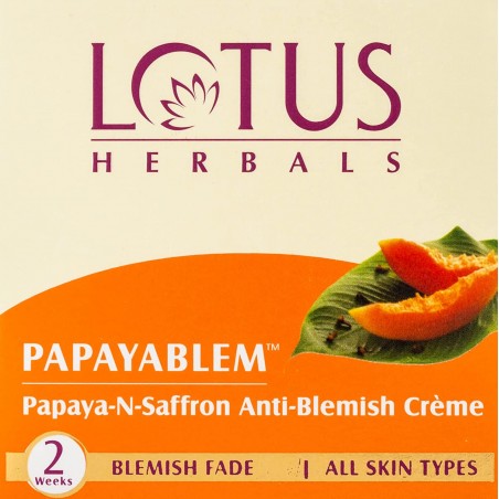 Lotus Herbals Papayablem Anti Blemish Cream, 50g