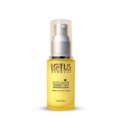 Lotus Herbals WhiteGlow Vitamin C and Gold Radiance Face Serum | For Dull & Dry Skin | Brightening & Hydrating | 30ml, Yellow