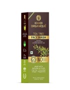Khadi Organique Tea Tree Face Wash Removes tan, Anti Acne, Exfoliating Dead skin cells - 100ML