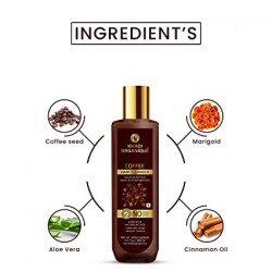 Khadi Organique Coffee Hair Cleanser / Shampoo SLS & PARABEN FREE 200 ML