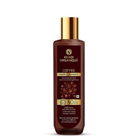 Khadi Organique Coffee Hair Cleanser / Shampoo SLS & PARABEN FREE 200 ML