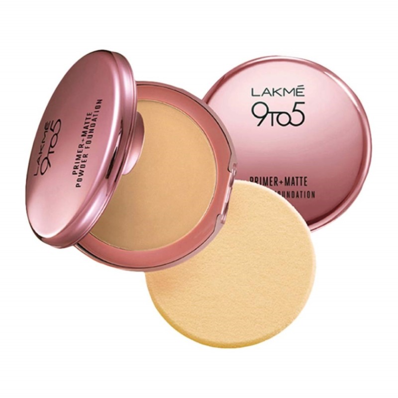 Lakme 9 to 5 Primer+matte Powder Foundation, (01 Ivory Cream) 9g