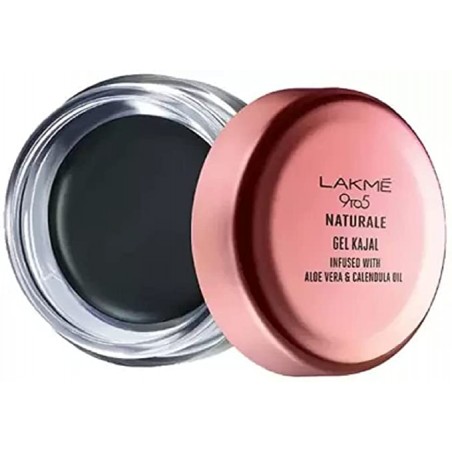 Lakme - 9 to 5 Naturale Gel Kajal, Black - 3 g