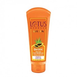 Lotus Herbals - Safe Sun DeTAN After-Sun Face Wash Gel -100g