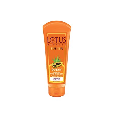 Lotus Herbals - Safe Sun DeTAN After-Sun Face Wash Gel -100g