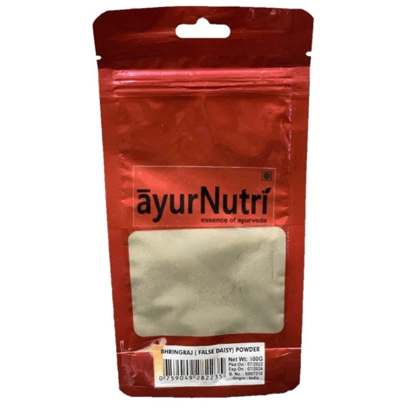 Ayurnutri Bhringraj Powder( Karisalankanni Churnam), Net Wt 100gm