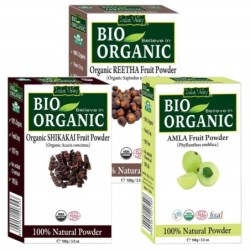 Indus Valley Bio Organic Combo Pack of Amla Fruit, Shikakai & Reetha