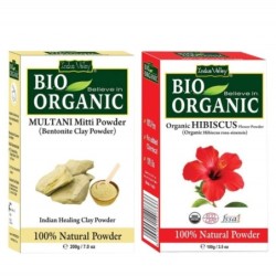 Indus Valley Bio Organic Combo Pack of Multani Mitti Powder & Organic