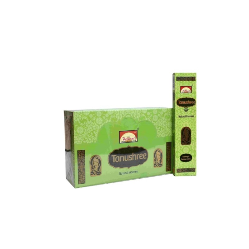 Parimal Tanushree Natural Incense Sticks for Pooja & Prayer 12 Packs