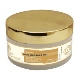 Khadi Organique Gold Dust with Tea Tree Oil Face Massage Gel