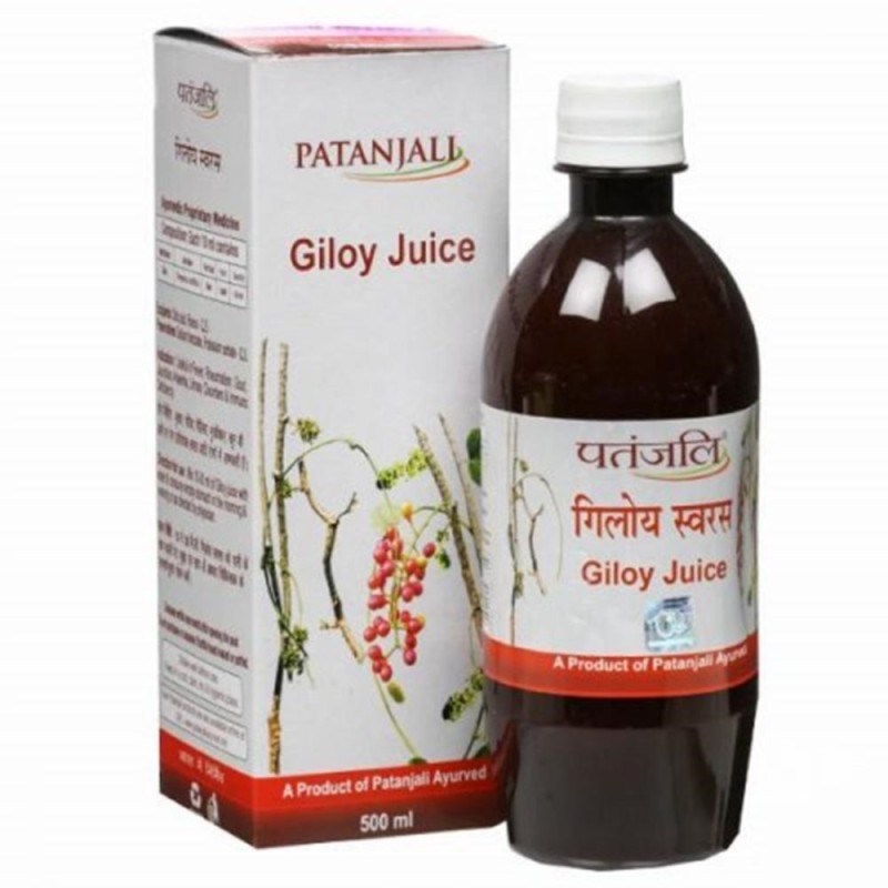 Patanjali Giloy Juice - Pure, Natural & 100% Ayurvedic Juice 500ml