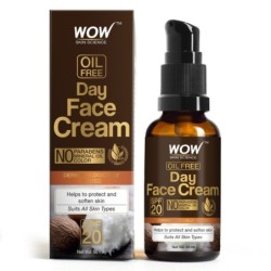 Wow Skin Science Oil Free Day Face Cream - with SPF 20, Helps
