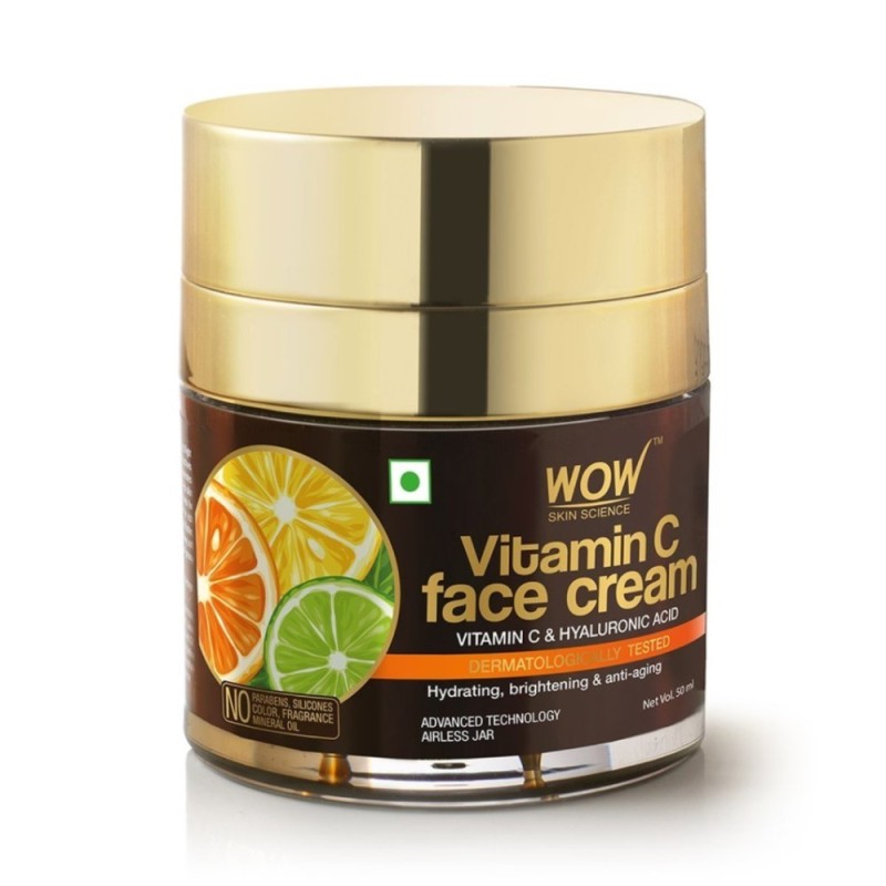 Wow Skin Science Vitamin C Face Cream - with Vitamin C and Hyaluronic