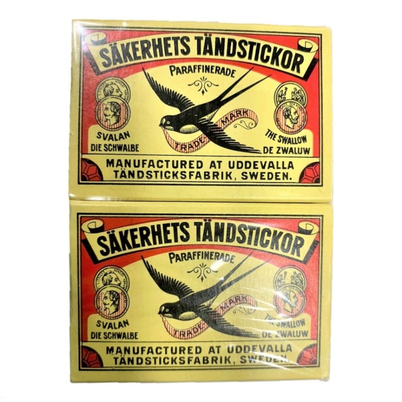 Sakerhets Tandstickor Wood Safety Match Sticks Box, of 10 Match Boxes