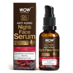 Wow Skin Science Oil Free Anti Aging Night Face Serum - Anti-Wrinkle